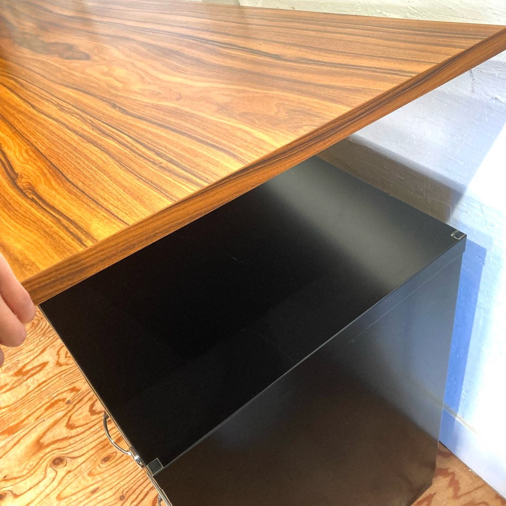 ビスレー / BISLEY 両袖デスク キャビネット 4段& 2段&木天板3点 デスクセット イギリス 中古