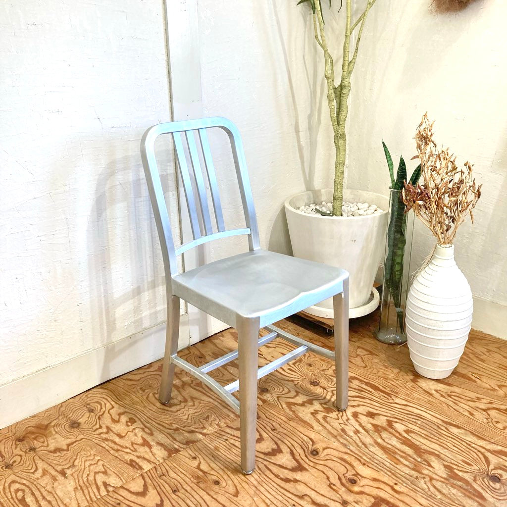 エメコ / EMECO 1006ネイビーチェア / 1006NAVY CHAIR シルバーチェア  中古