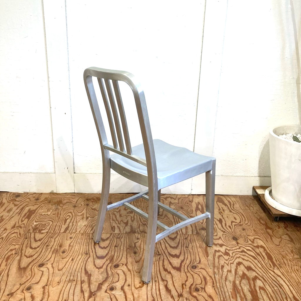 エメコ / EMECO 1006ネイビーチェア / 1006NAVY CHAIR シルバーチェア  中古