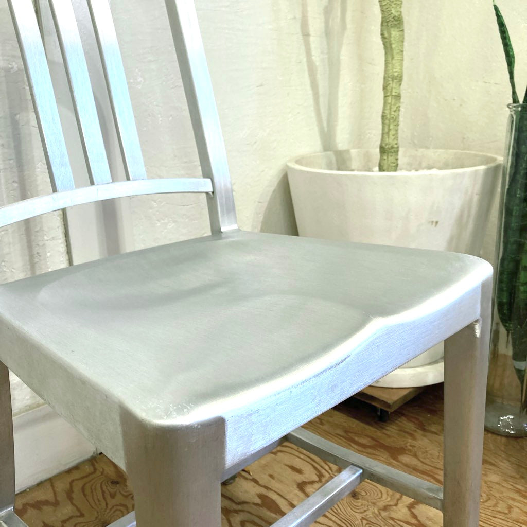 エメコ / EMECO 1006ネイビーチェア / 1006NAVY CHAIR シルバーチェア  中古