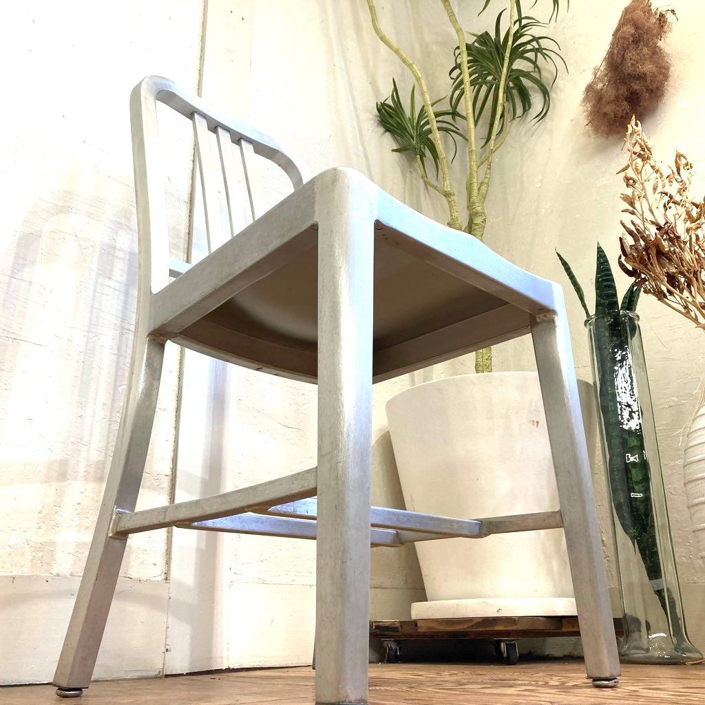 エメコ / EMECO 1006ネイビーチェア / 1006NAVY CHAIR シルバーチェア  中古