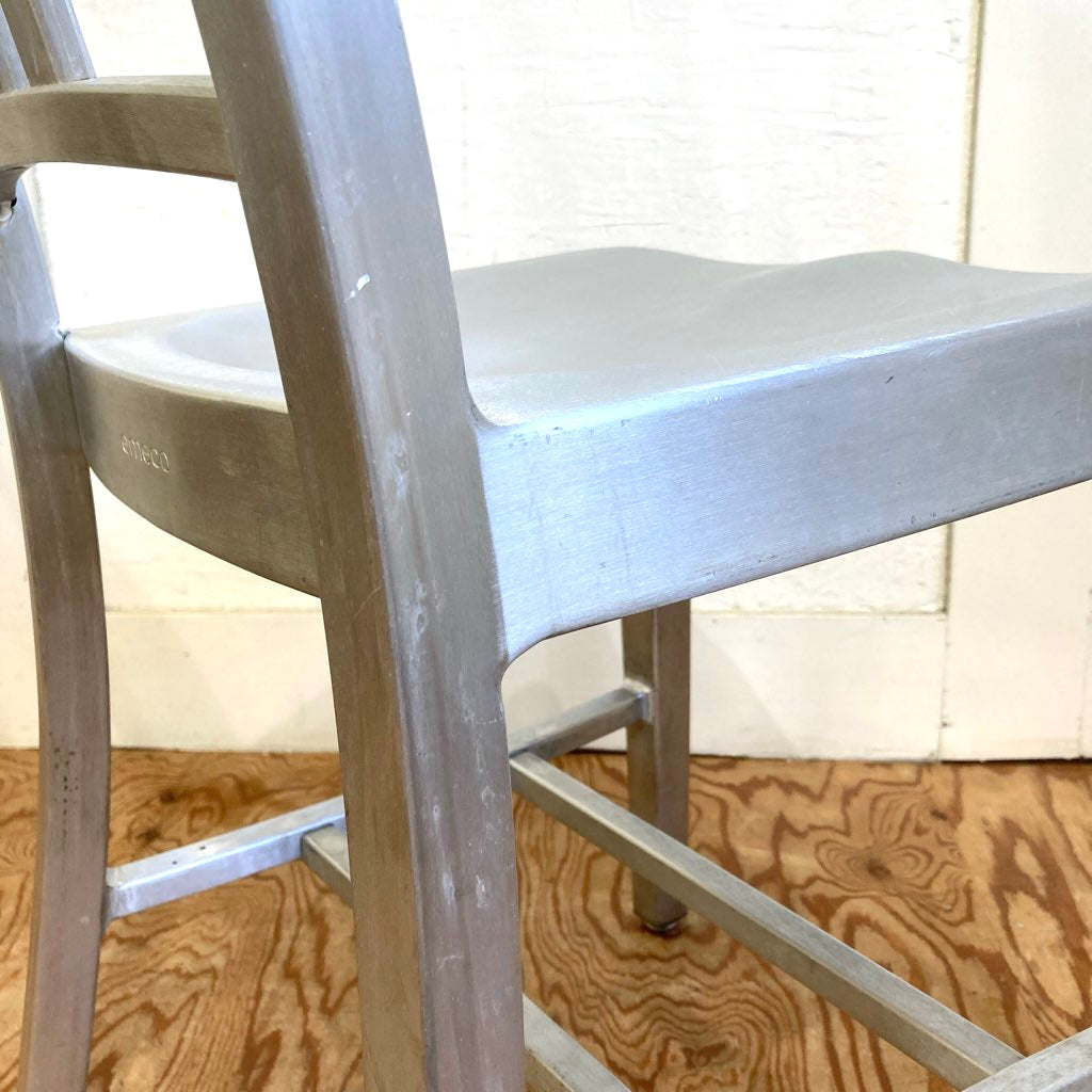 エメコ / EMECO 1006ネイビーチェア / 1006NAVY CHAIR シルバーチェア  中古