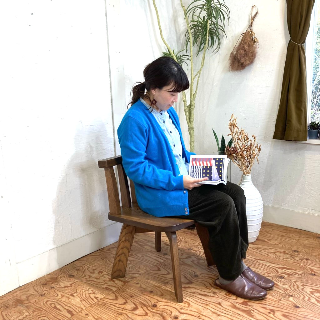 セン無垢材 回転式 ダイニングチェア 中古