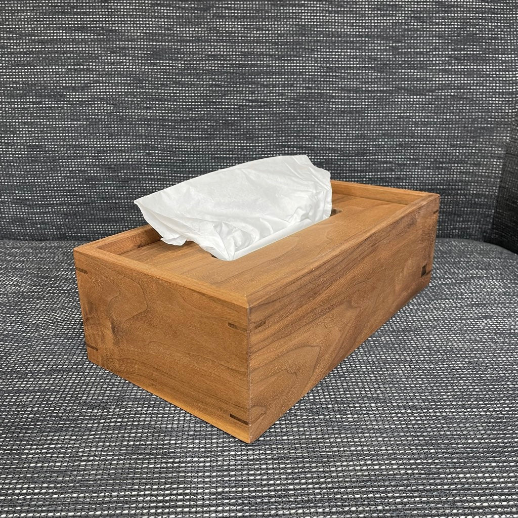 マスターウォール / MASTERWAL ティッシュボックス カバー ロー / TISSUE BOX COVER LOW ウォールナット無垢 中古