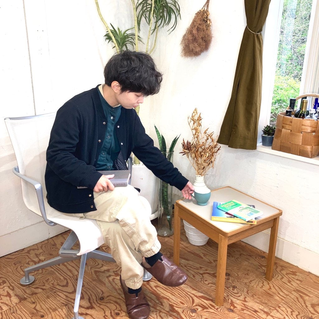 立野木材工芸 / Tateno.Wood.Art はたらくサイドテーブル シングル オーク材 中古