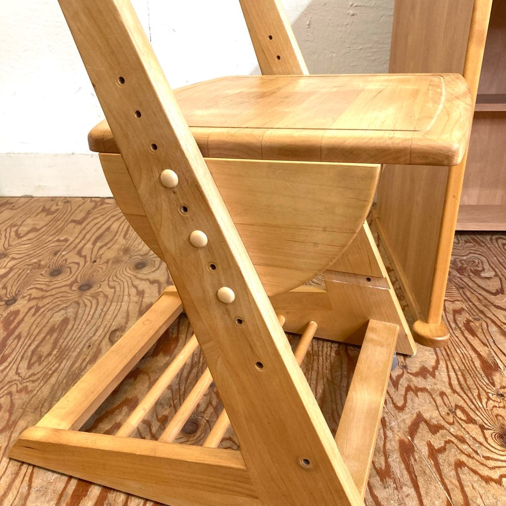 堀田木工 hotta woody ダック / DUCK デスク ワゴン チェア 3点セット 勉強机 中古