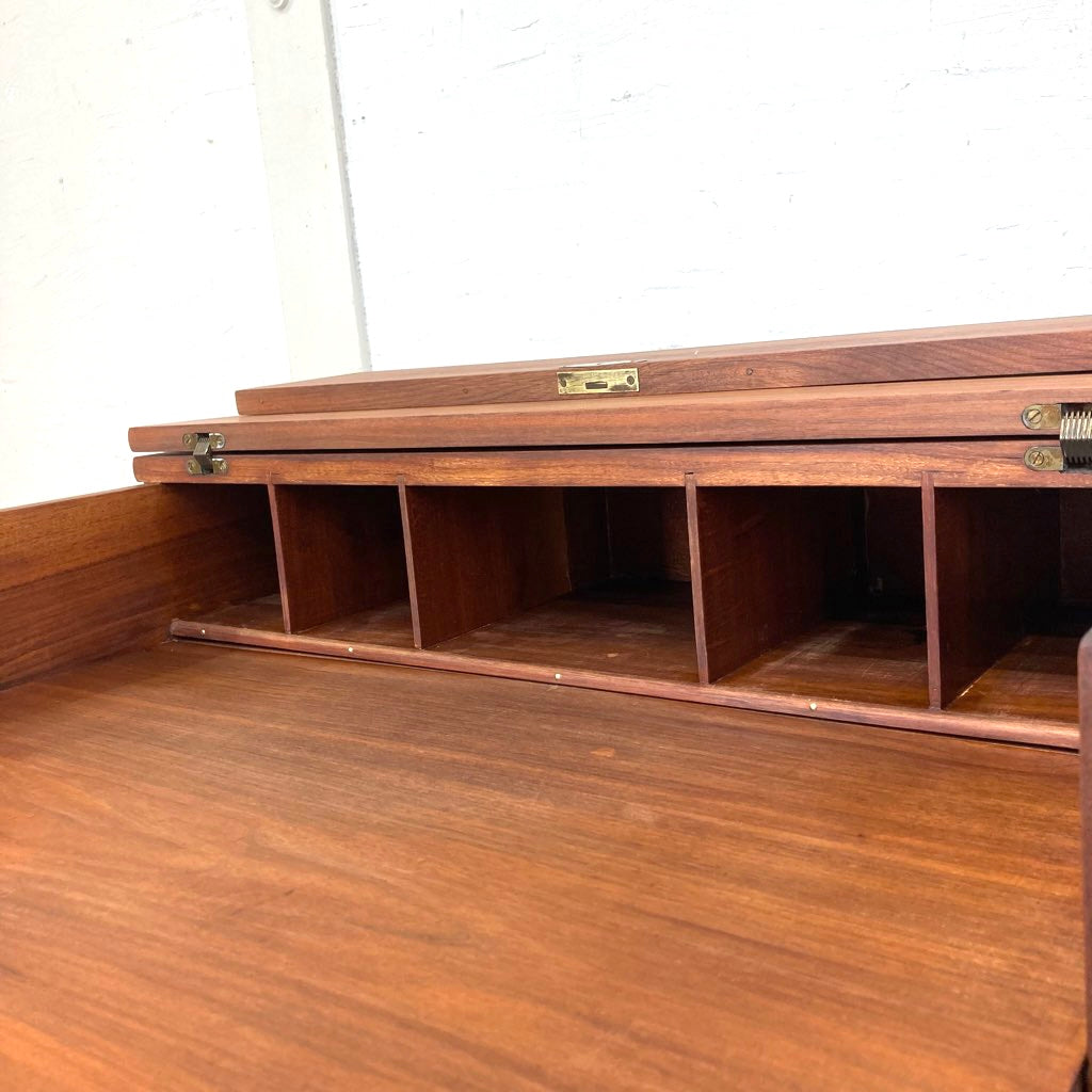 ライティングデスク 小ぶりな書斎デスク 引出し付き ヴィンテージ