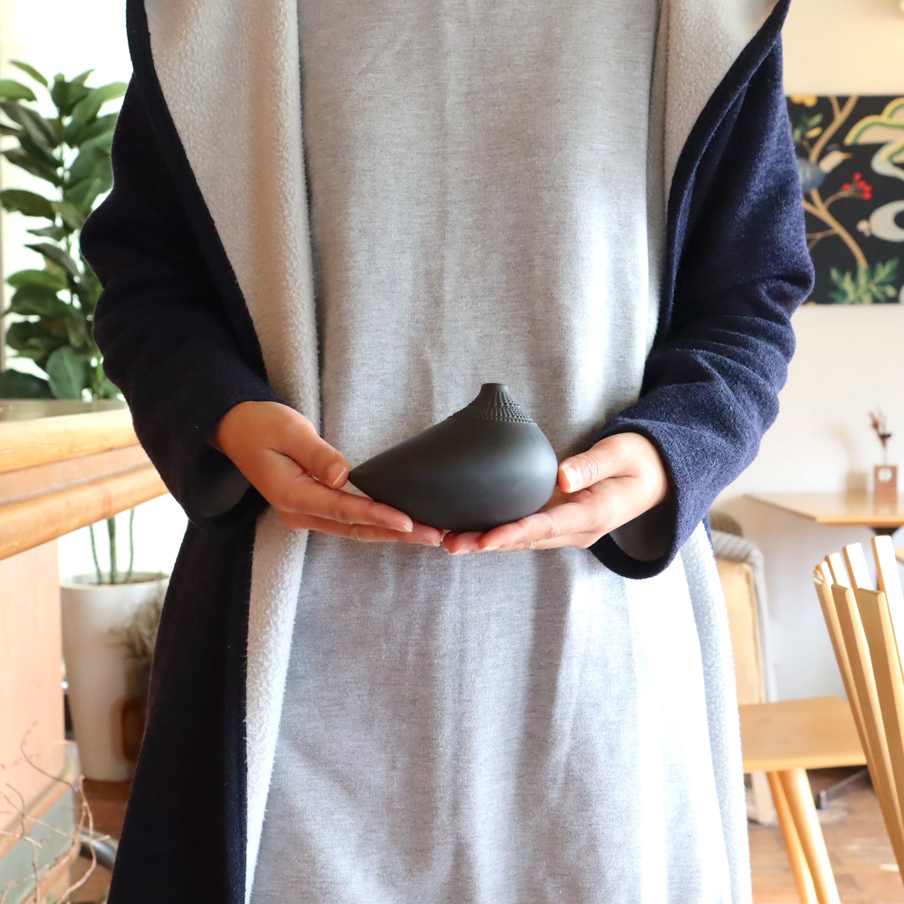 ローゼンタール/Rosenthal ポロ/POLLO BLACK フラワーベース 一輪挿し 中古