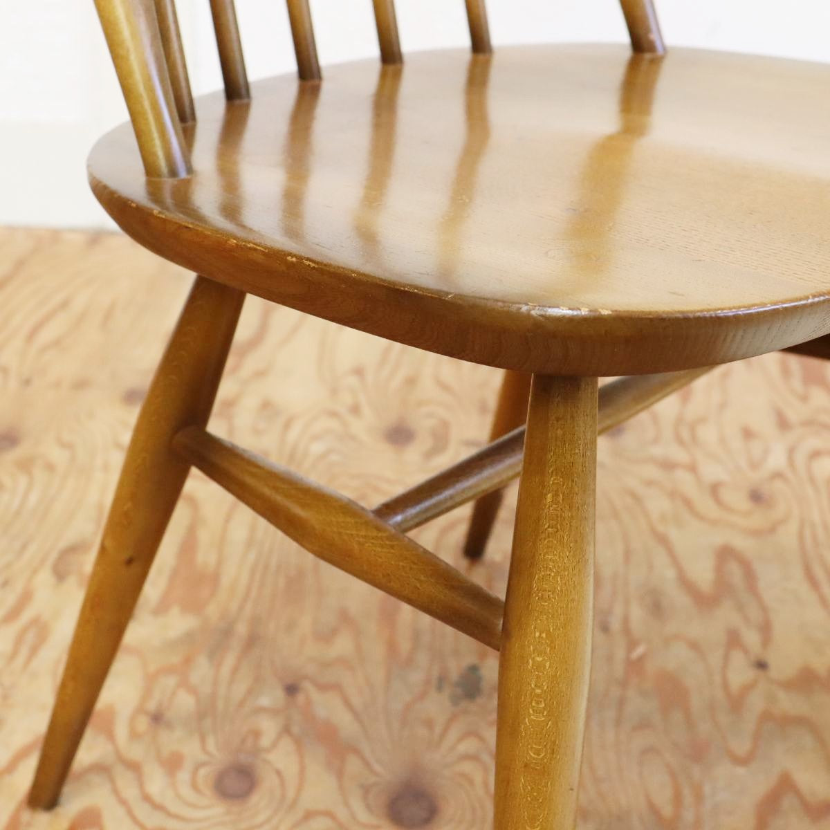 アーコール / ERCOL クエーカーチェア ヴィンテージ 1980年製 ダイニングチェア ハイバックチェア