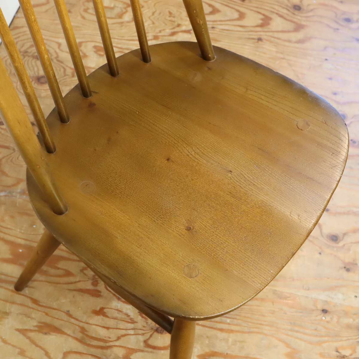 アーコール / ERCOL クエーカーチェア ヴィンテージ 1980年製 ダイニングチェア ハイバックチェア