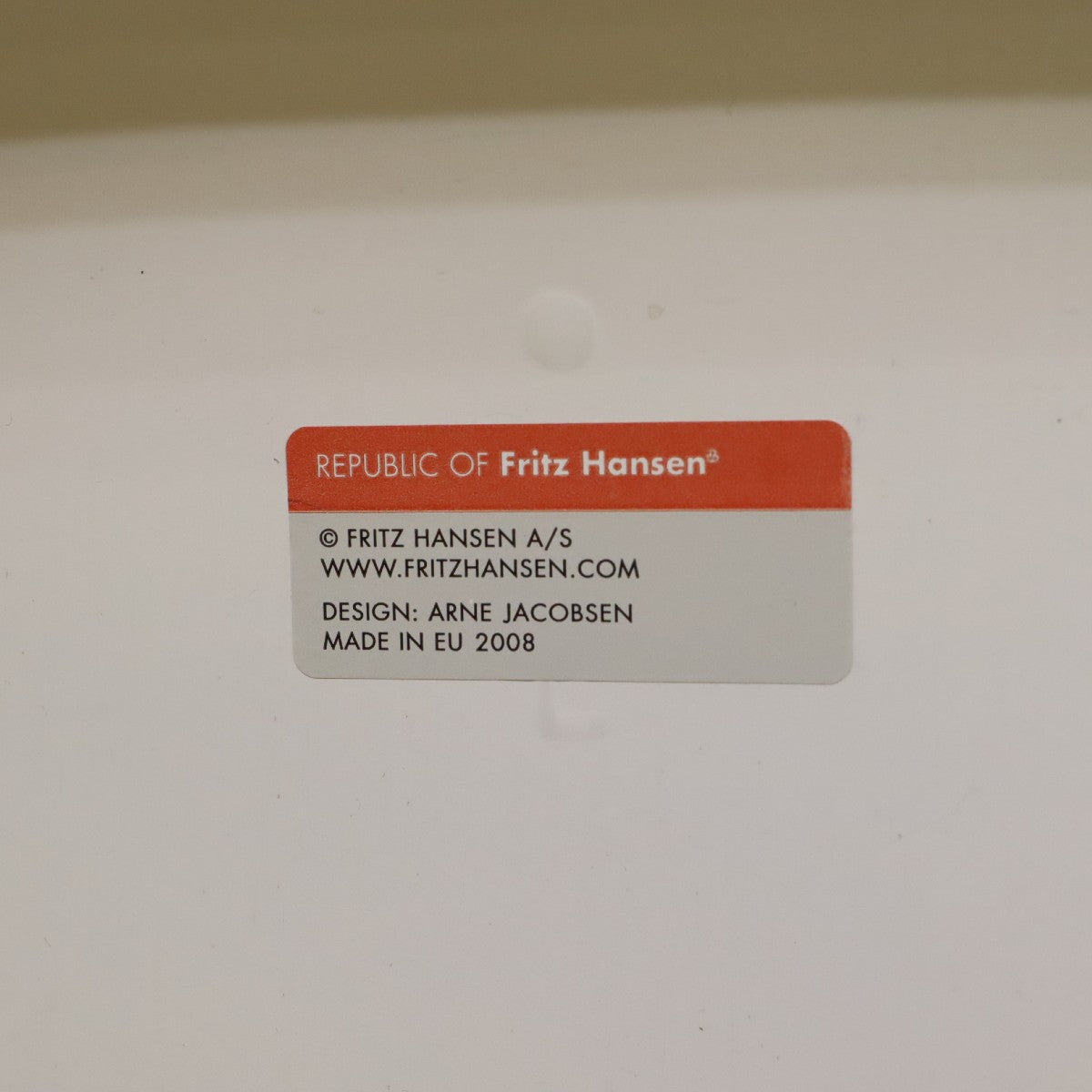 フリッツ・ハンセン / FRITZ HANSEN セブンチェア ホワイト【2】 アルネ・ヤコブセン  中古