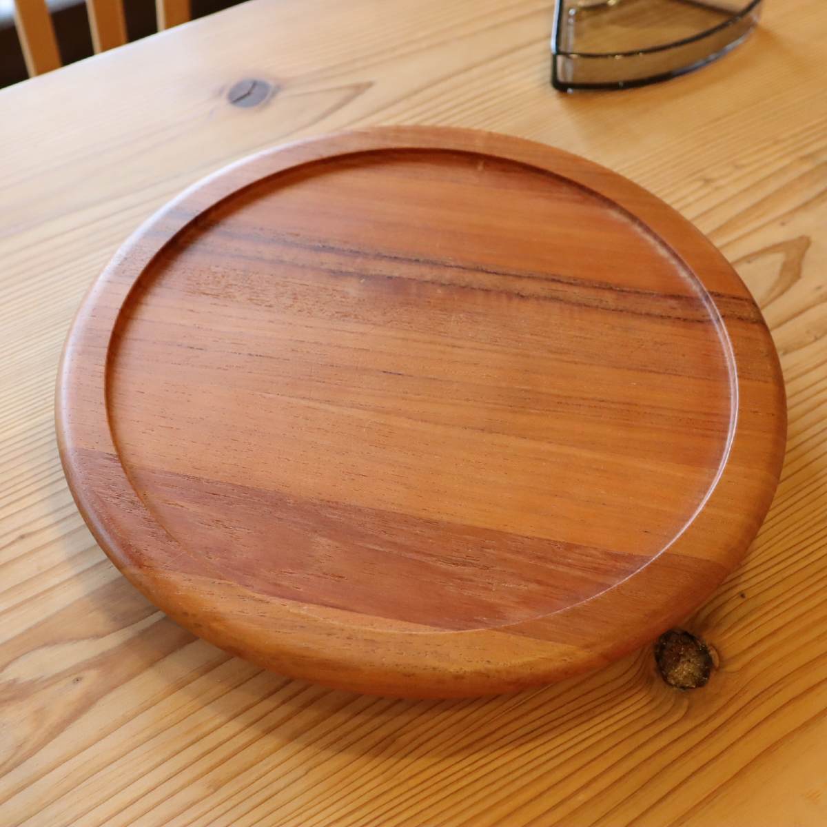 ディグスメッド / DIGSMED 木製回転トレイガラス皿セット デンマーク製  ヴィンテージ