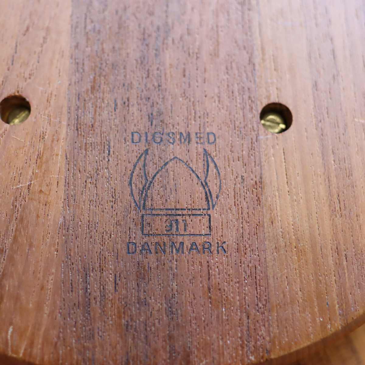 ディグスメッド / DIGSMED 木製回転トレイガラス皿セット デンマーク製  ヴィンテージ