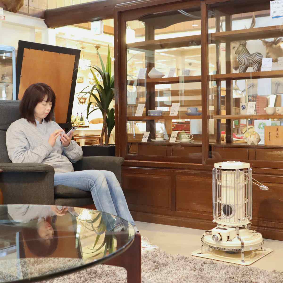 アラジン / Aladdin / ブルーフレームヒーター 【3】2016年製 ホワイト ガード付き 中古