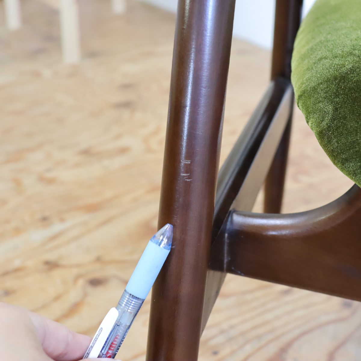 飛騨産業 アイガー / EIGER チェア アームチェア グリーン【1】キツツキ ヴィンテージ