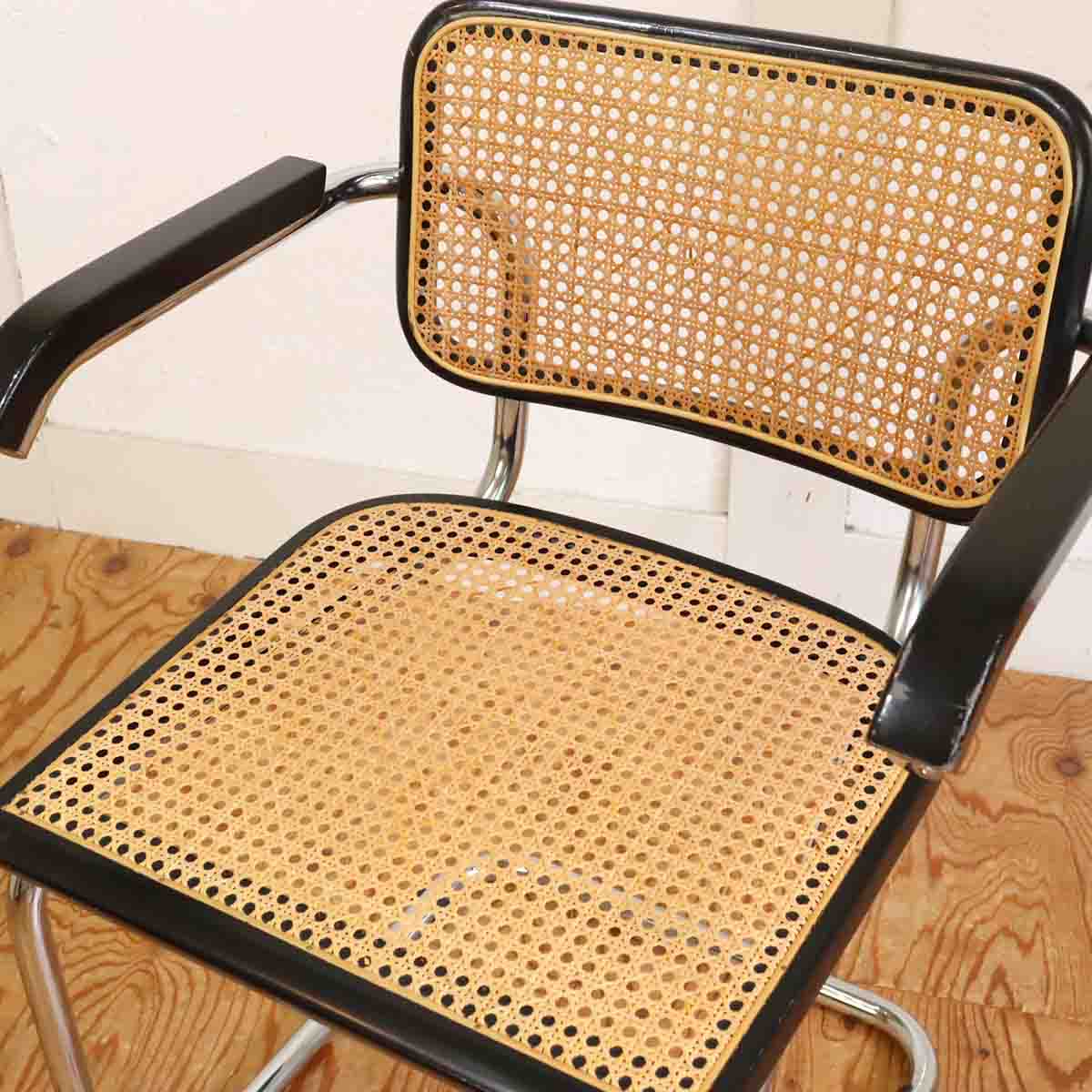 チェスカチェア / CESCA CHAIR 2脚セット 【A】 アーム付き マルセル・ブロイヤー カンティレバー イタリア製 ヴィンテージ