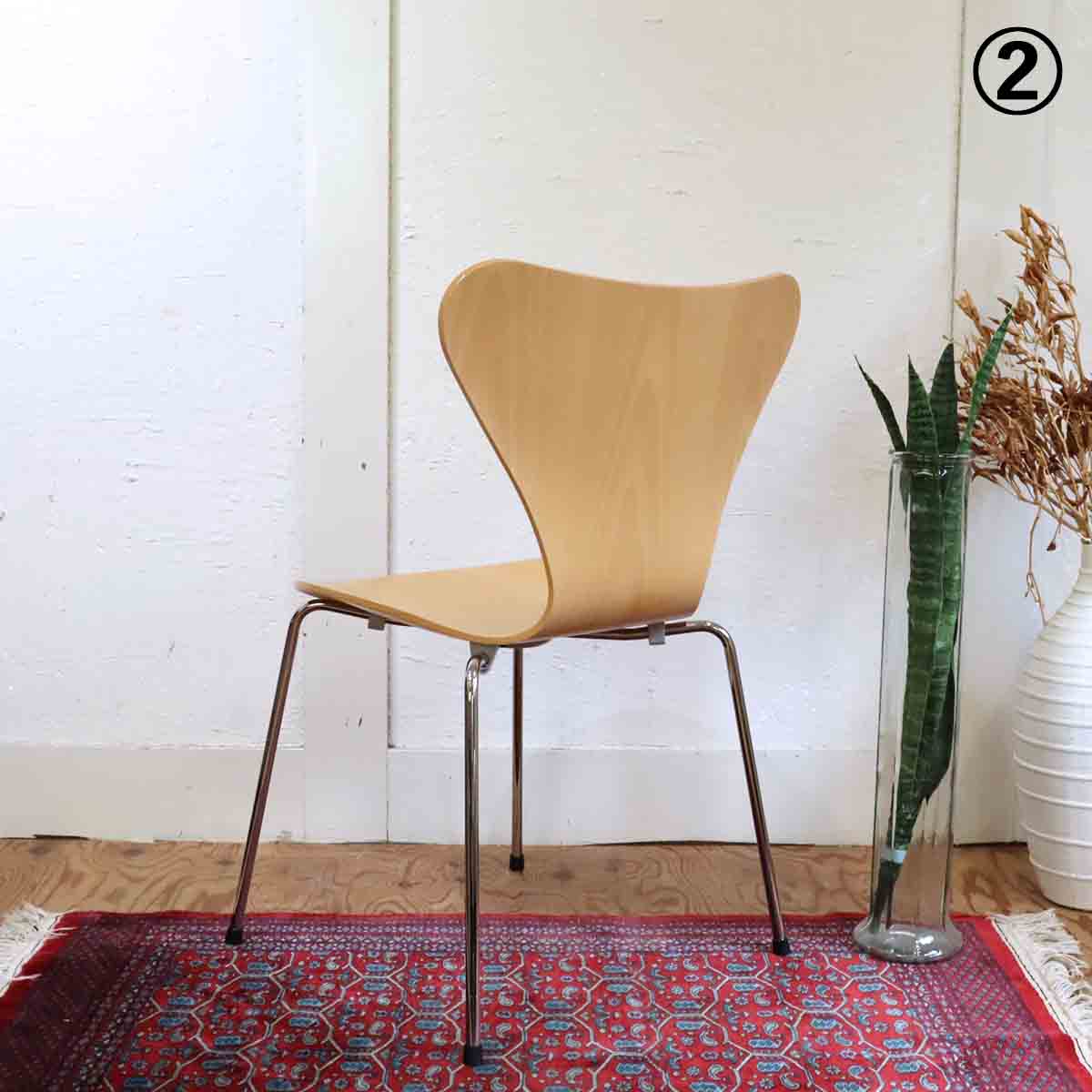 フリッツ・ハンセン / FRITZ HANSEN セブンチェア【板目】アルネ・ヤコブセン ビーチ 住宅展示場展示品