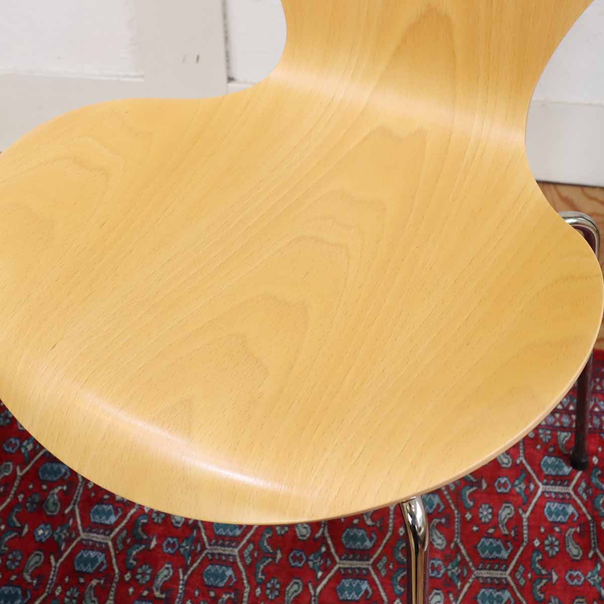 フリッツ・ハンセン / FRITZ HANSEN セブンチェア【板目】アルネ・ヤコブセン ビーチ 住宅展示場展示品