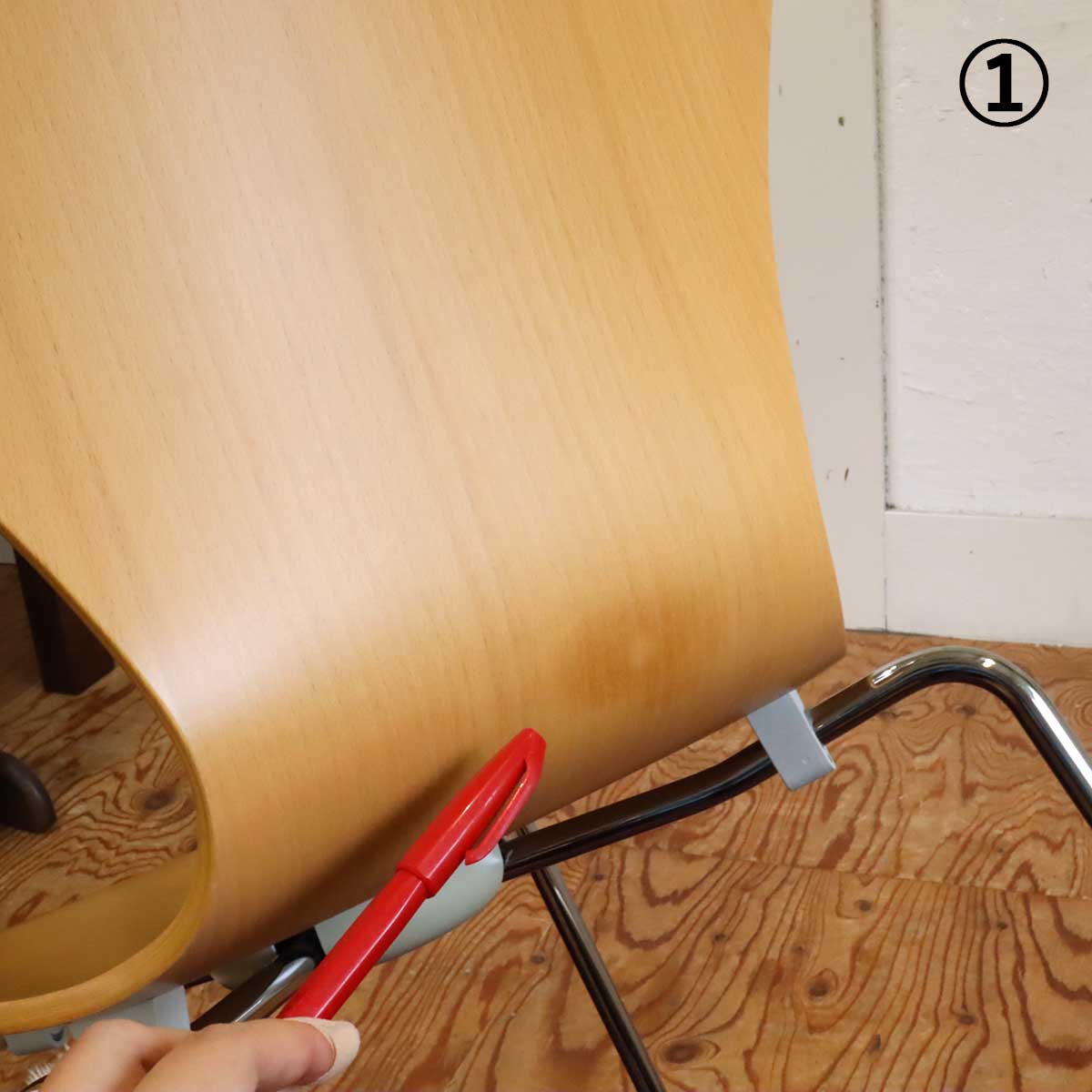 フリッツ・ハンセン / FRITZ HANSEN セブンチェア【柾目】アルネ・ヤコブセン ビーチ 住宅展示場展示品