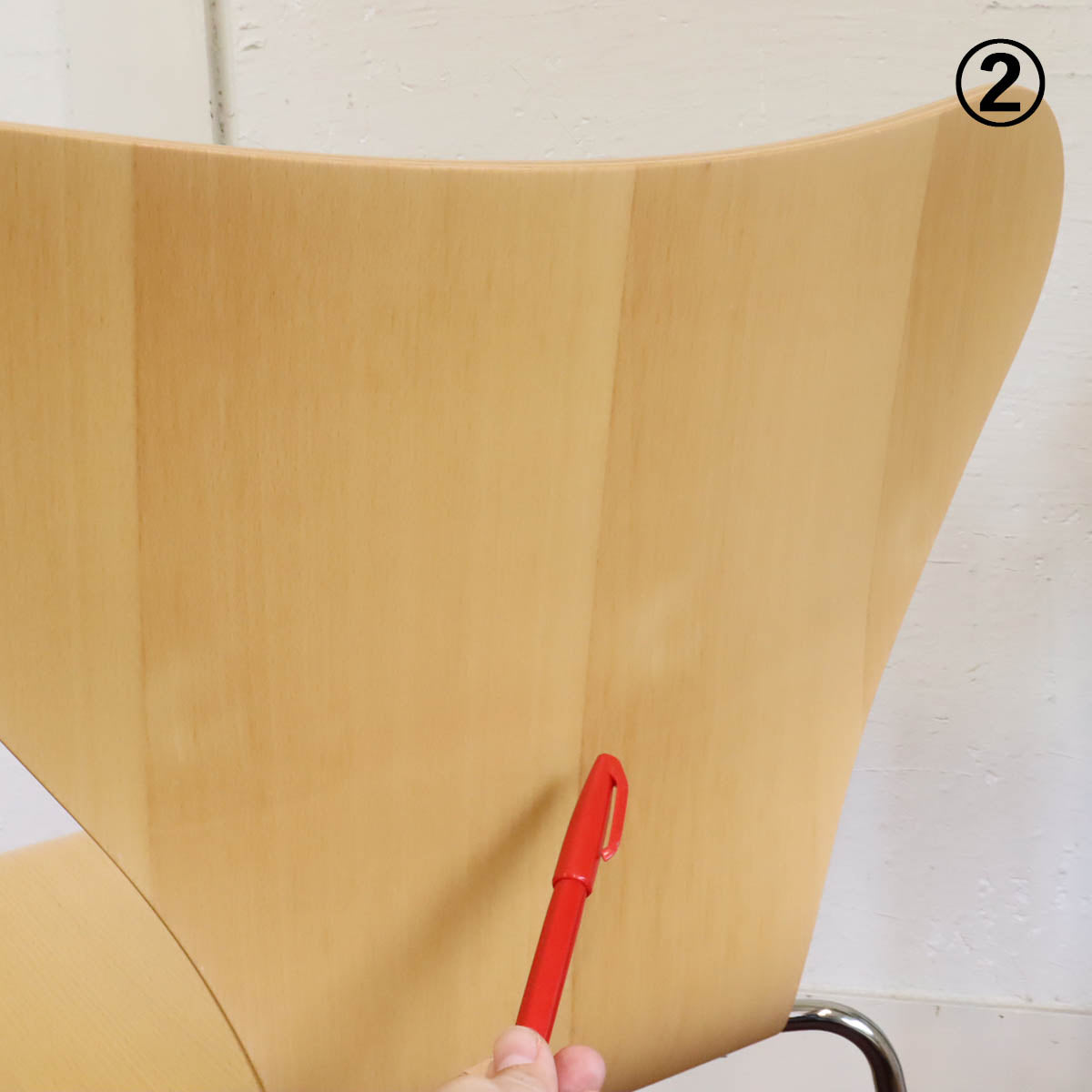 フリッツ・ハンセン / FRITZ HANSEN セブンチェア【柾目】アルネ・ヤコブセン ビーチ 住宅展示場展示品