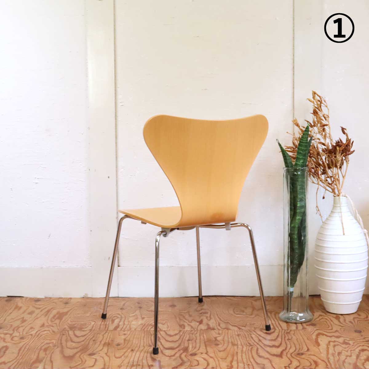 フリッツ・ハンセン / FRITZ HANSEN セブンチェア【柾目】アルネ・ヤコブセン ビーチ 住宅展示場展示品