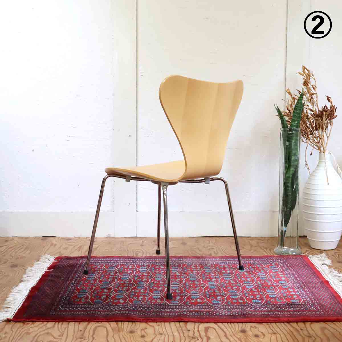 フリッツ・ハンセン / FRITZ HANSEN セブンチェア【柾目】アルネ・ヤコブセン ビーチ 住宅展示場展示品