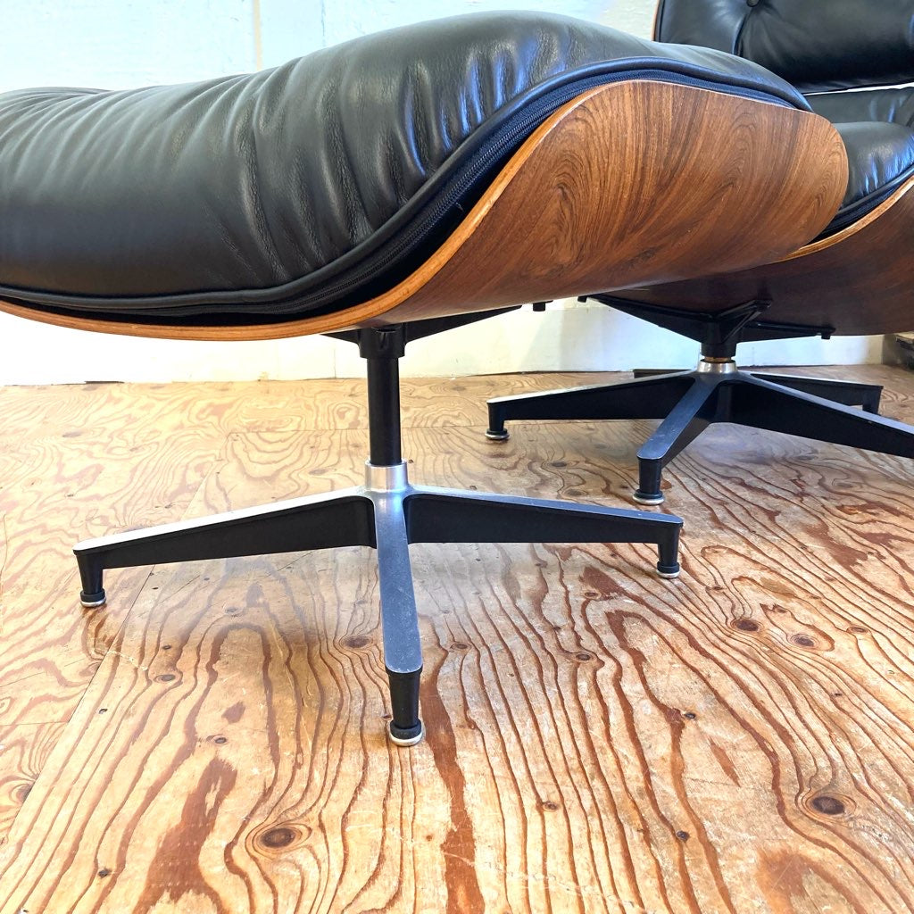 イームズ ラウンジチェア&オットマン Herman Miller ハーマンミラー チャールズ&レイ・イームズ 80年代 中古