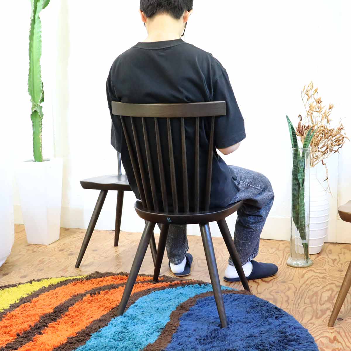 飛騨産業 プレシェルト / Prescelto チェア ダイニングチェア PS223 ブラック 住宅展示場品