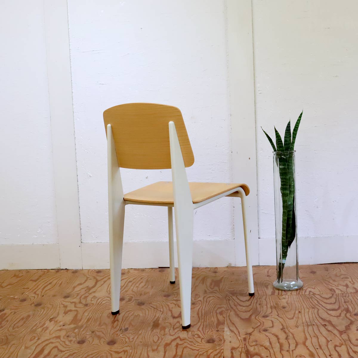 ヴィトラ / Vitra スタンダード / Standard チェア ジャン・プルーヴェ / Jean Prouve ナチュラルオーク エクリュ 中古
