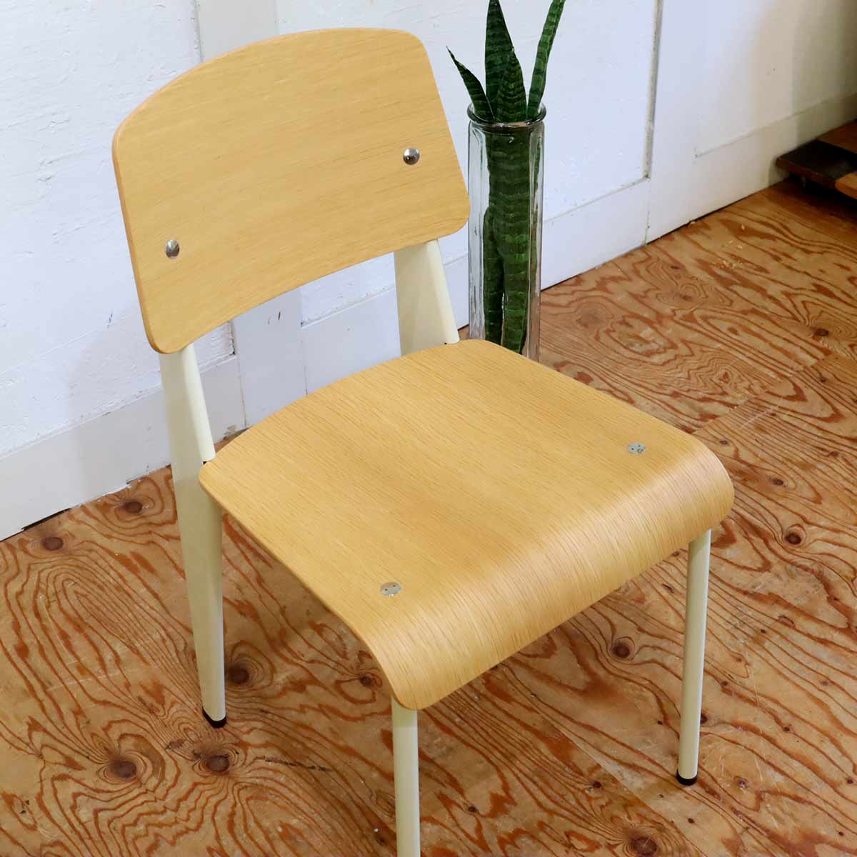 ヴィトラ / Vitra スタンダード / Standard チェア ジャン・プルーヴェ / Jean Prouve ナチュラルオーク エクリュ 中古