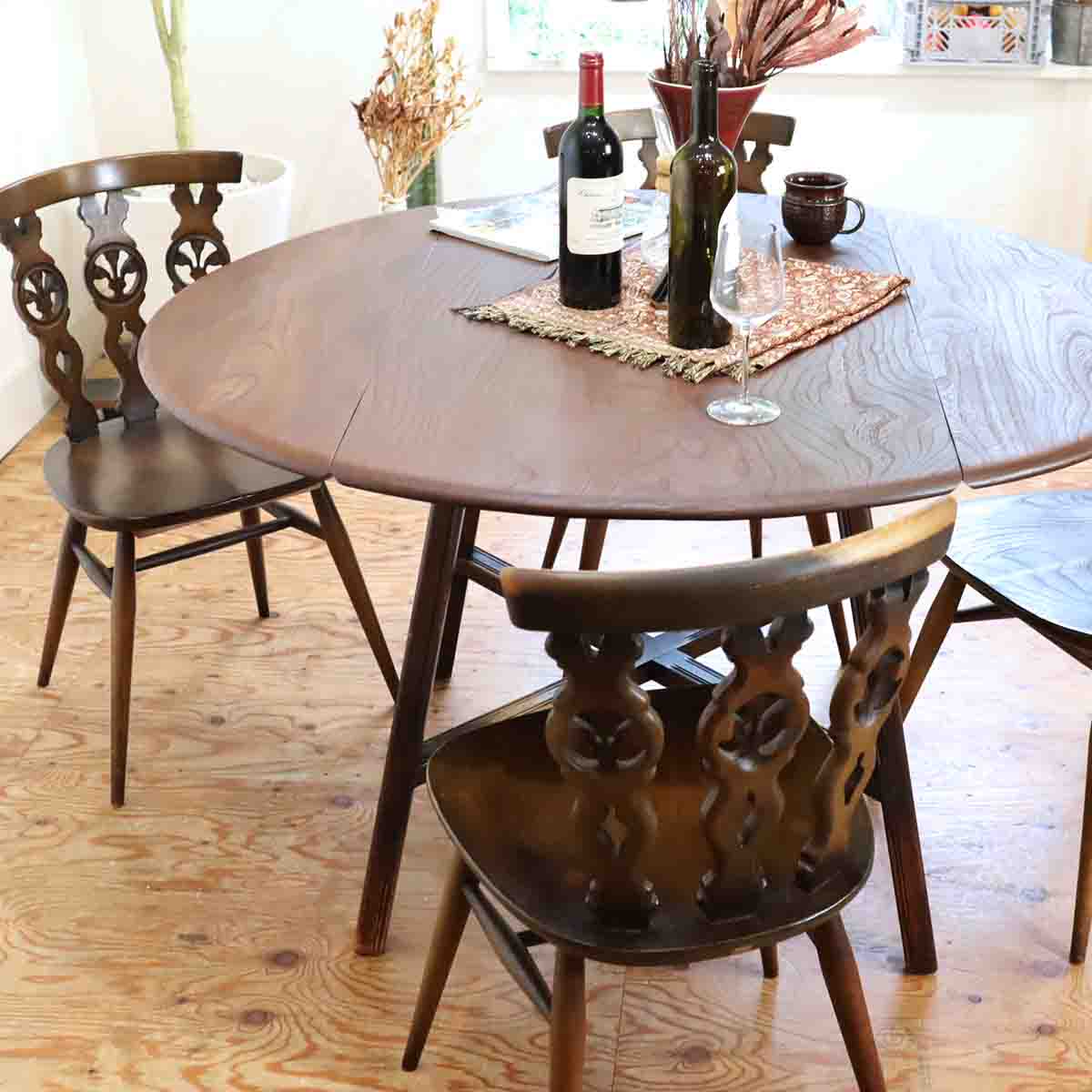 アーコール / ERCOL シスルバックチェア 【4】 ダイニングチェア アンティーク