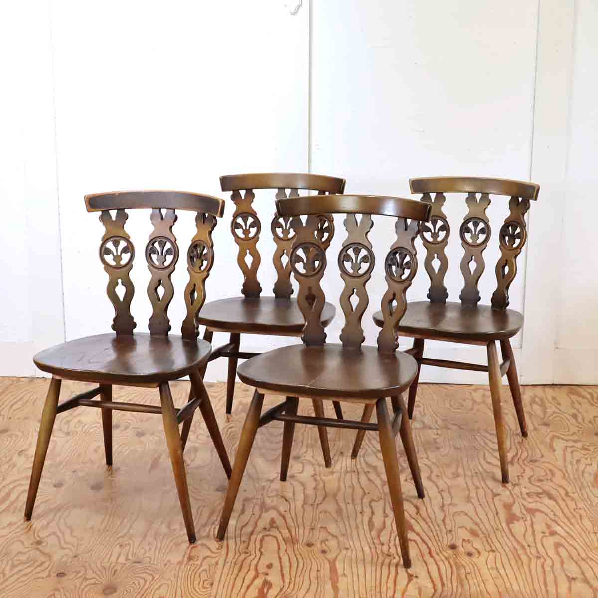 アーコール / ERCOL シスルバックチェア 【4】 ダイニングチェア アンティーク