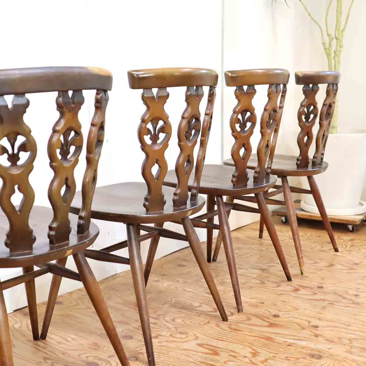 アーコール / ERCOL シスルバックチェア 【4】 ダイニングチェア アンティーク