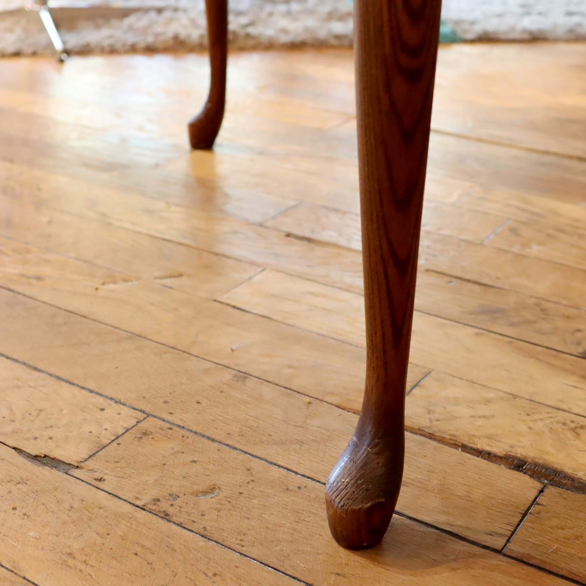 ディスプレイテーブル 猫脚 アンティーク調 作業台 中古