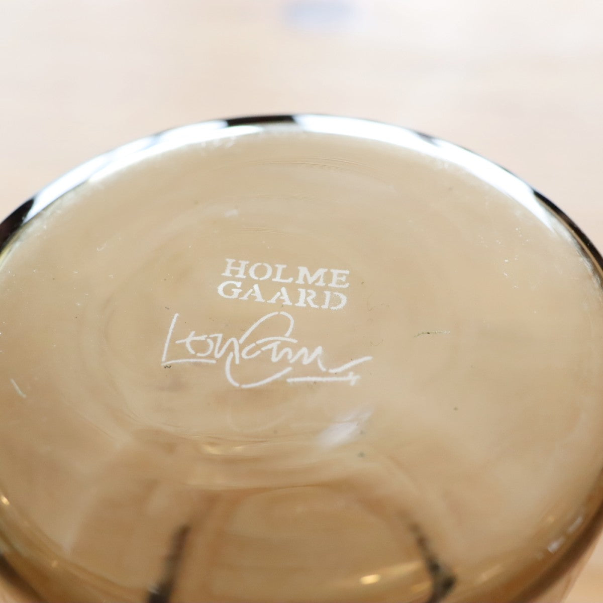 ホルムガード / Holmegaard フローラ スモーク フラワーベース 花器 花瓶 H12 中古