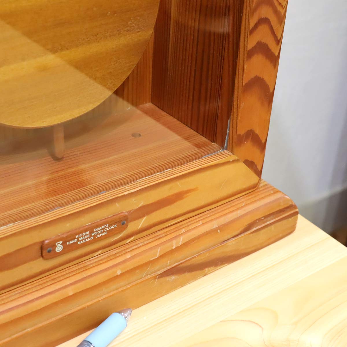 キコリ / KICORI ウォールクロック 掛け時計 電池式 中古