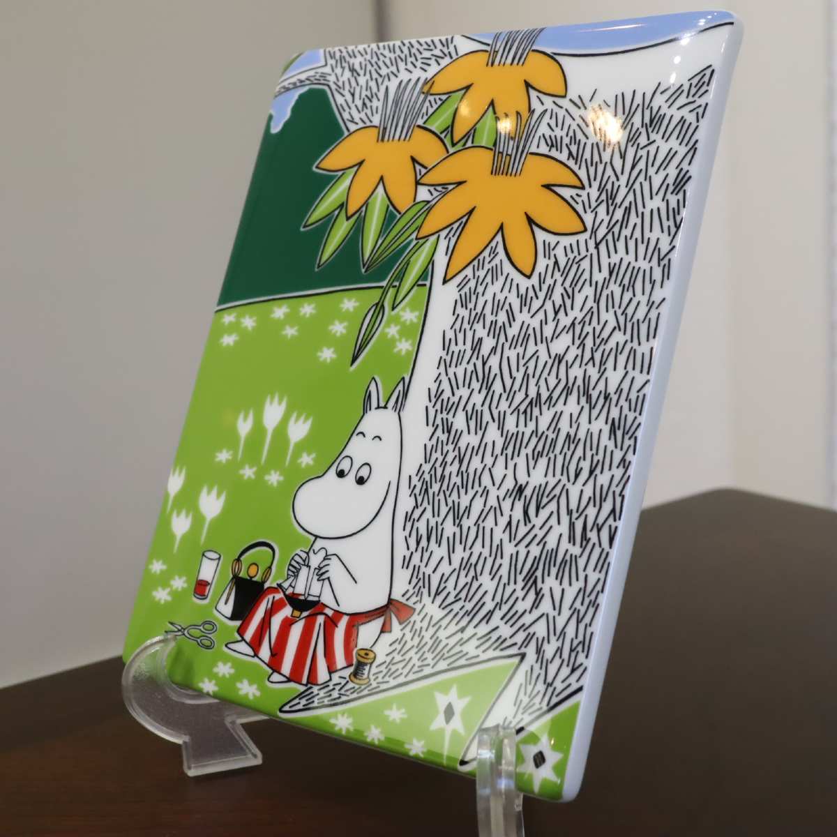 アラビア / ARABIA ムーミン陶板 パパ&ママ2点Set ムーミンデコツリー   MOOMIN DECO TREE 中古