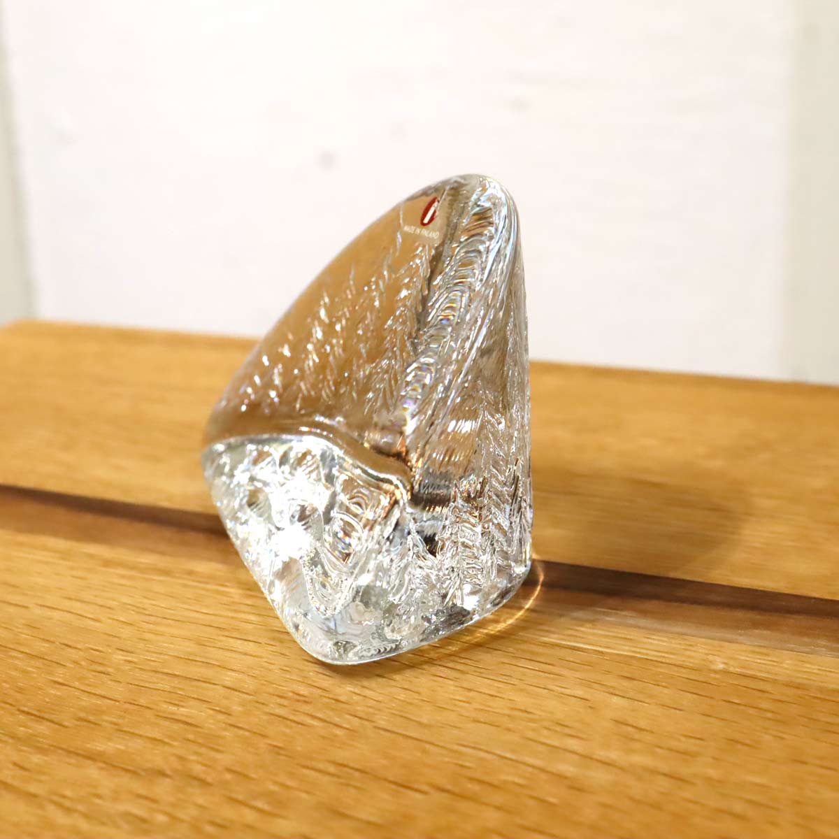 イッタラ / iittala  ヴァルト・コッコ ガラスペーパーウェイト 魚ともみの木のモチーフ ヴィンテージ