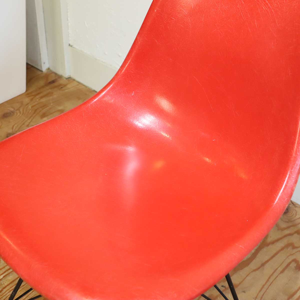 ハーマンミラー / Herman Miller サイドシェルチェア 2nd レッド チャールズ&レイ・イームズ FRP ヴィンテージ