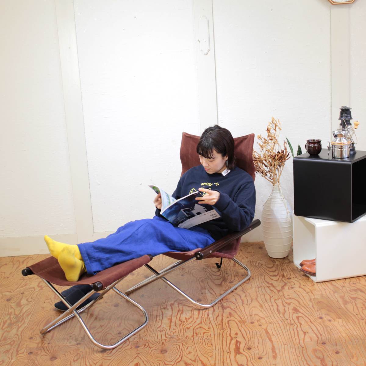 ニーチェアエックス / Nychair X オットマン付き 新居 猛 中古