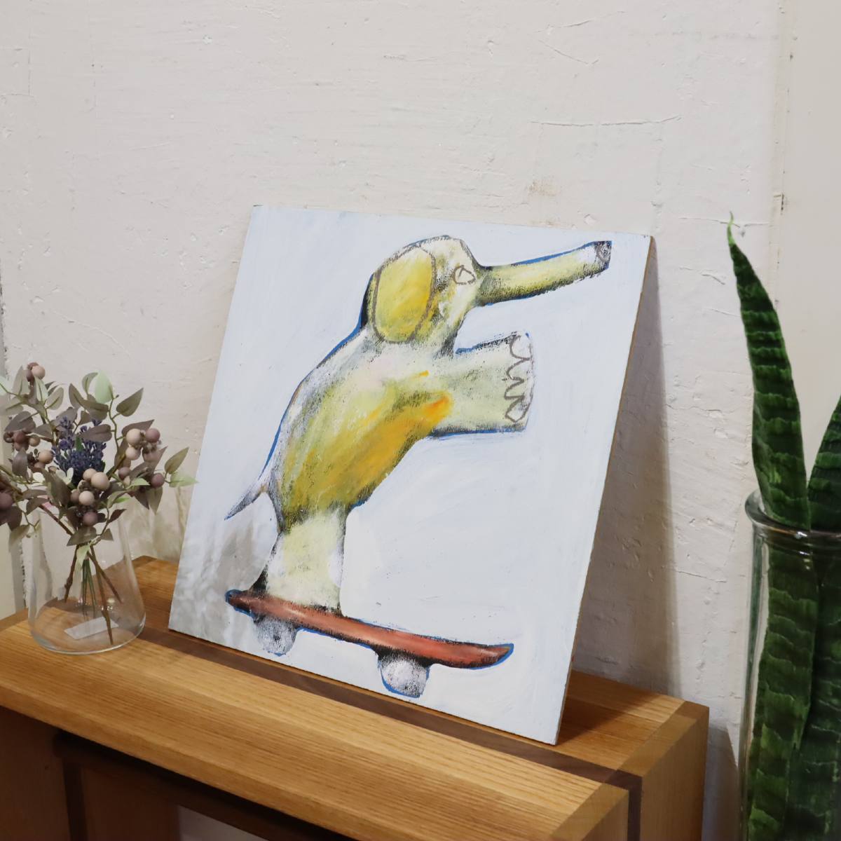 エディ・ドミニク・デュビアン / Edi Dominique Dubien 象 アート フランス画家 中古