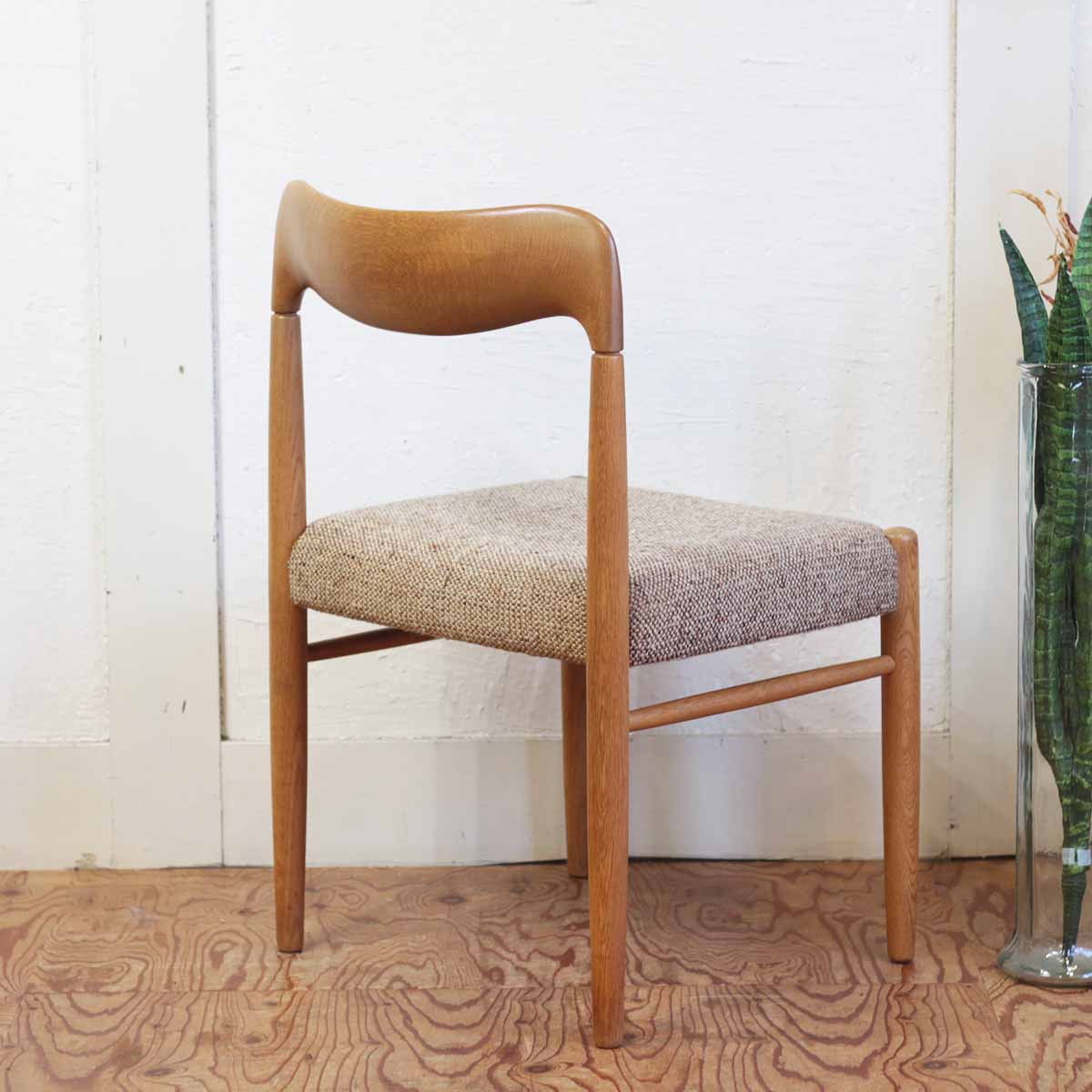 北欧スタイル オーク材 ダイニングチェア 中古