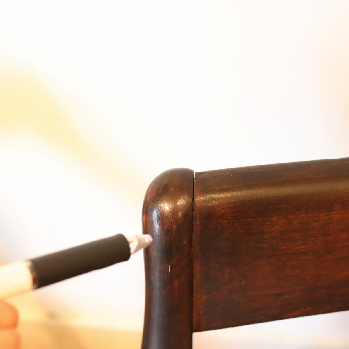 松本民芸家具 ラッシチェア #77型 アームチェア 曲げ肘椅子 一人掛け【1】 中古