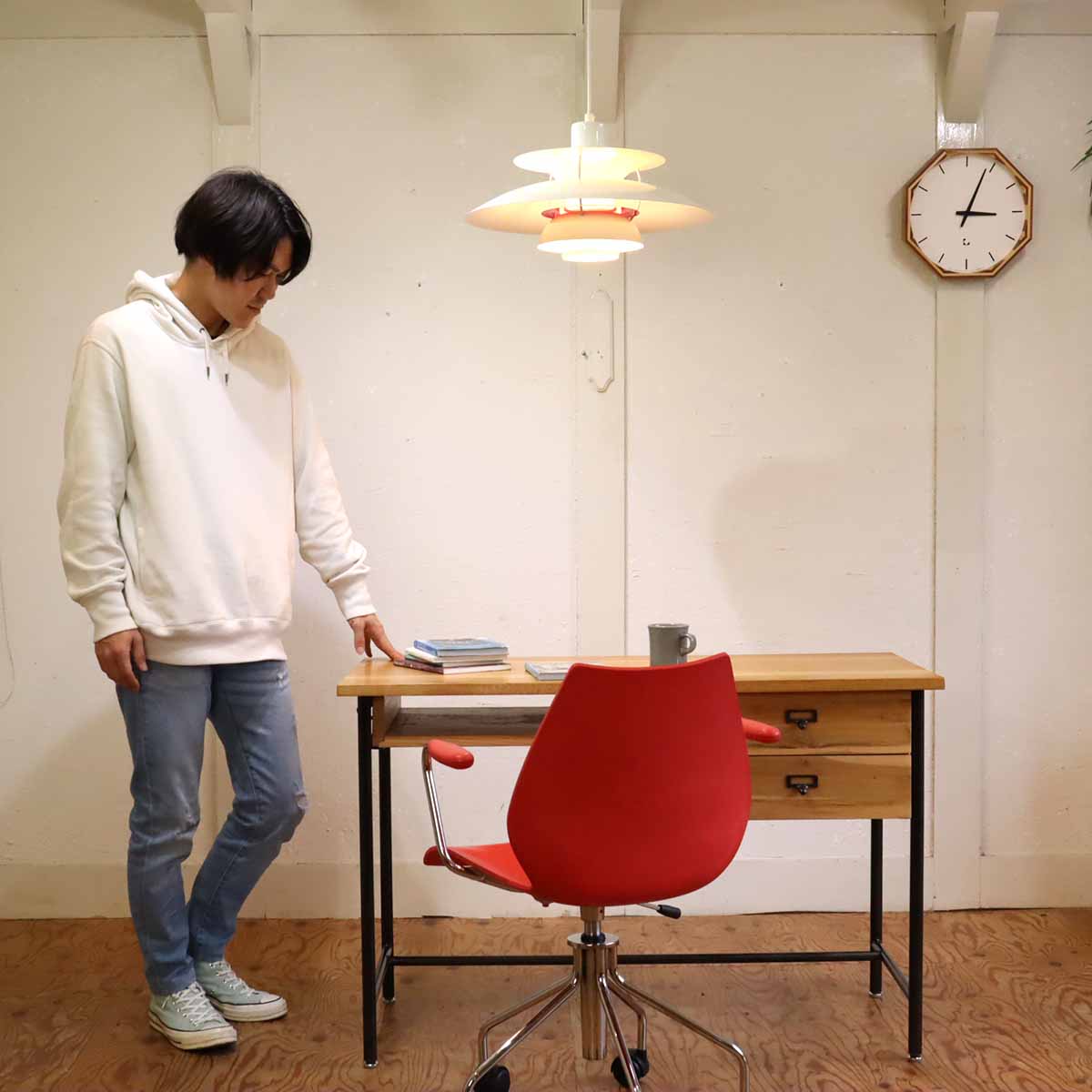 ルイスポールセン / Louis Poulsen PH50 ペンダントライト ココナッツホワイト 50周年記念 ポール・ヘニングセン デンマーク 中古