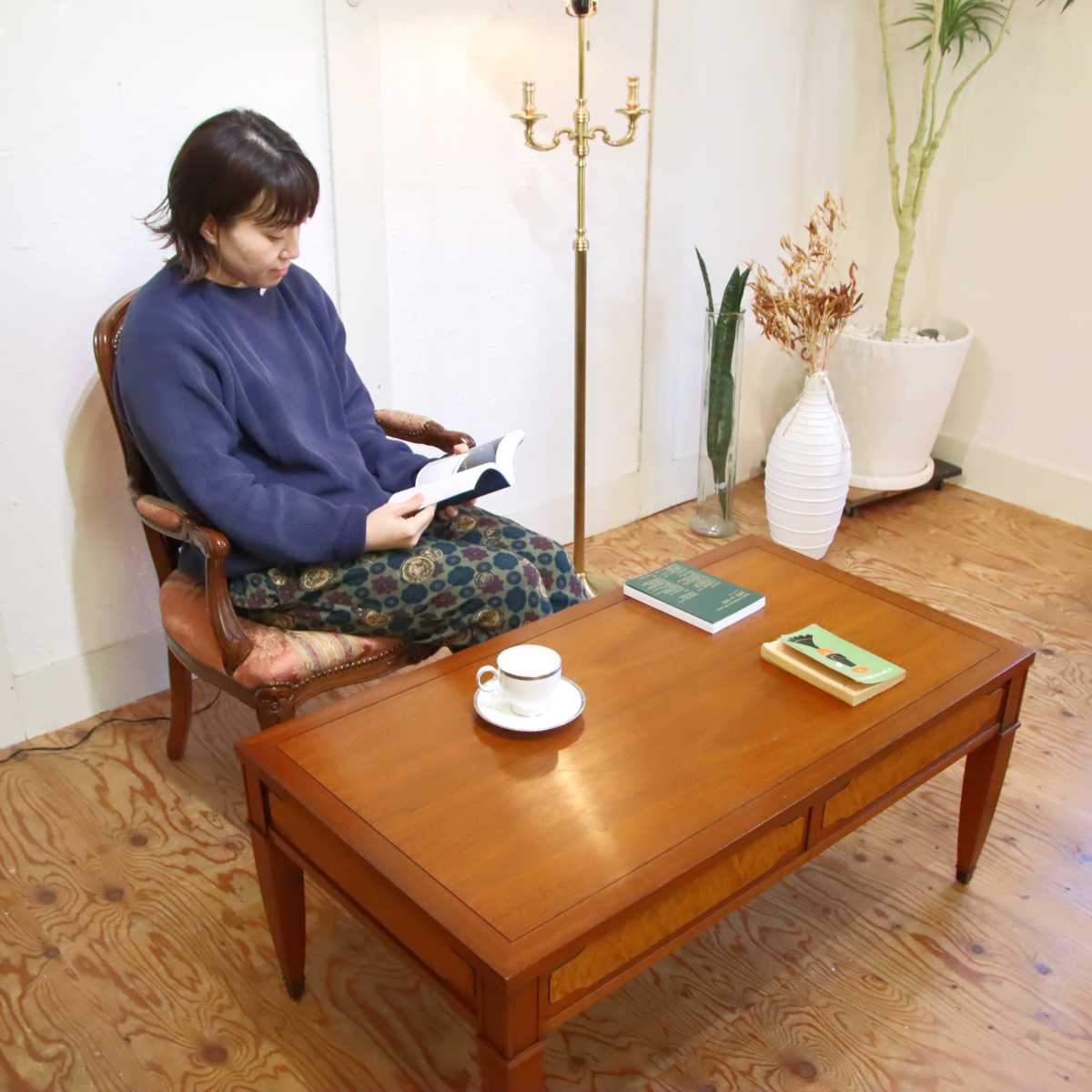 ドレクセルヘリテイジ / DREXEL HERITAGE カクテルテーブル トライユンシリーズ ローテーブル 中古