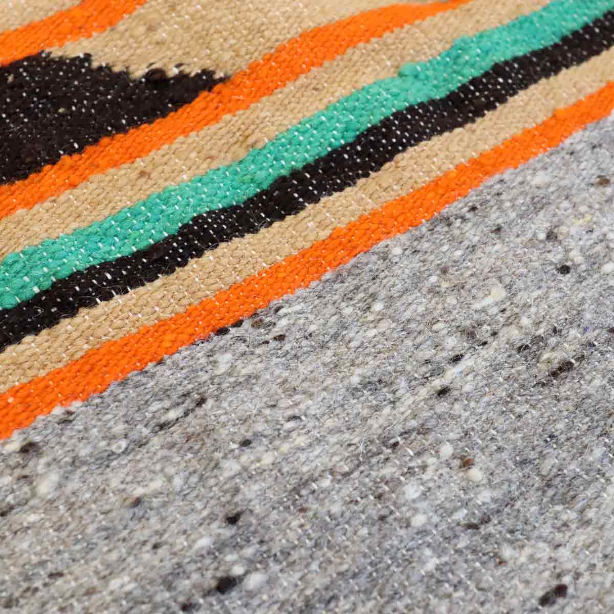 エスニック ラグ グレーベース 中古