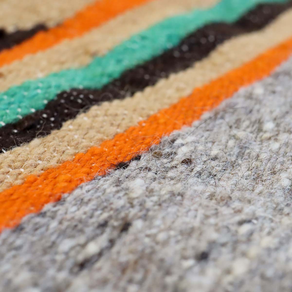 エスニック ラグ グレーベース 中古