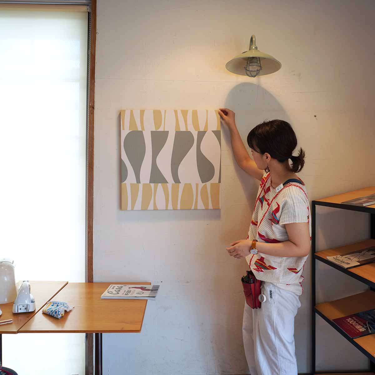 リバイブモブラープロジェクト ファブリックパネル 大 マリメッコ ピエネット SDGs 再生雑貨