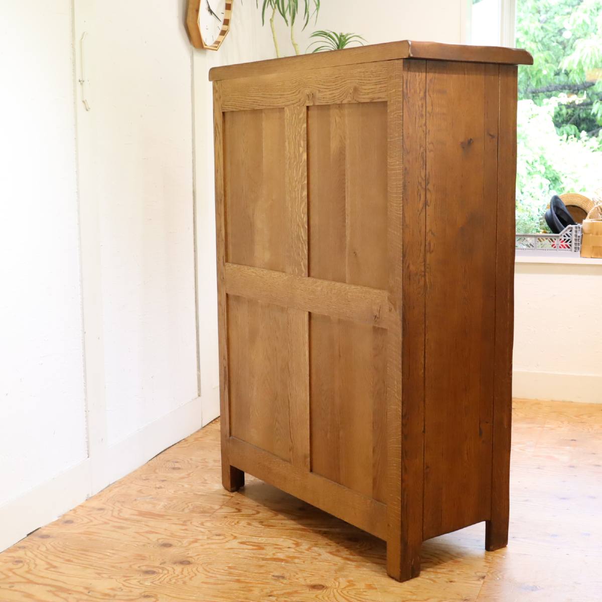 無垢キャビネット 飾り棚 オープン棚 中古