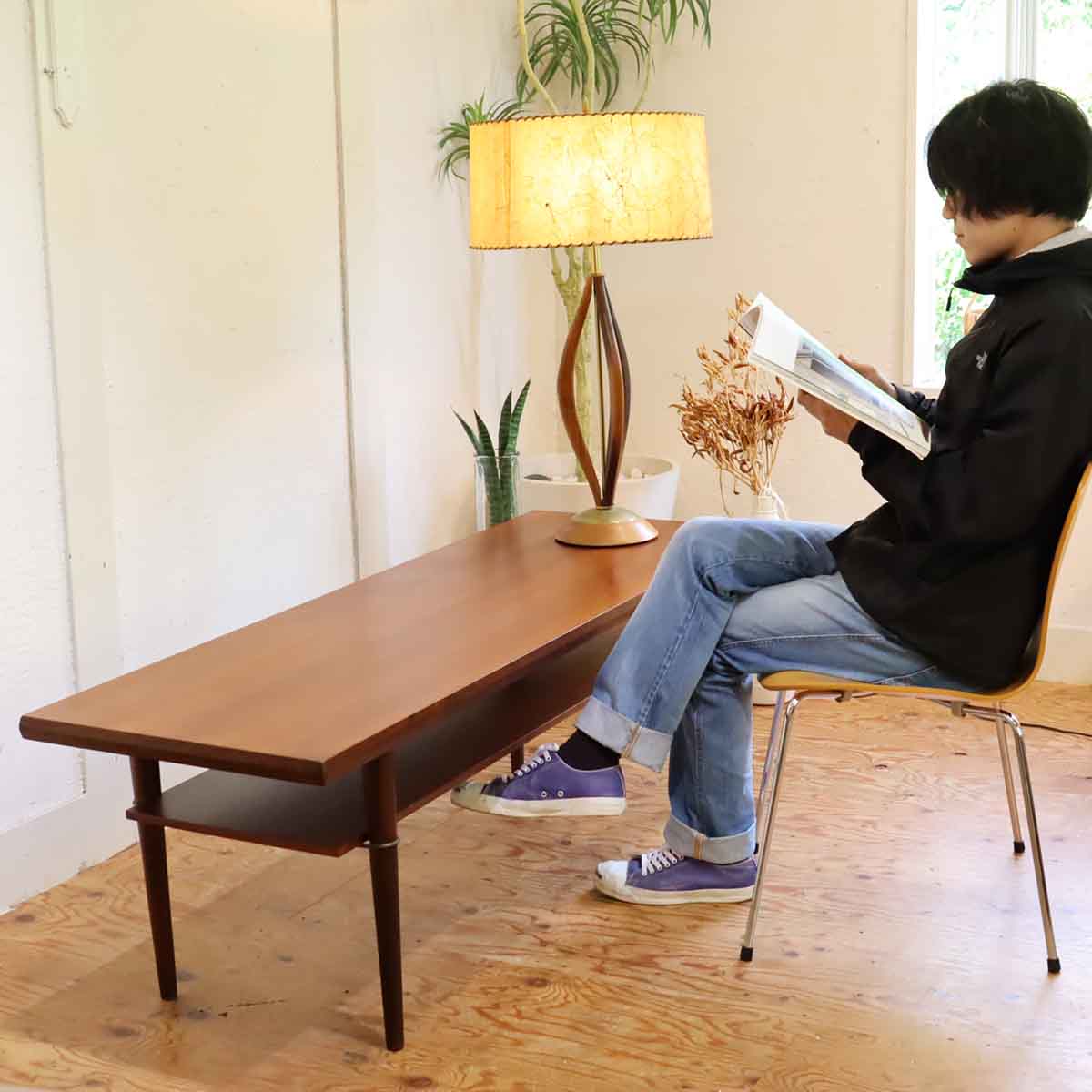 デンマーク製 リビングテーブル 北欧 チーク ヴィンテージ